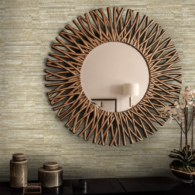 product image of Linear Strie Wallpaper in Cream/Brown 583