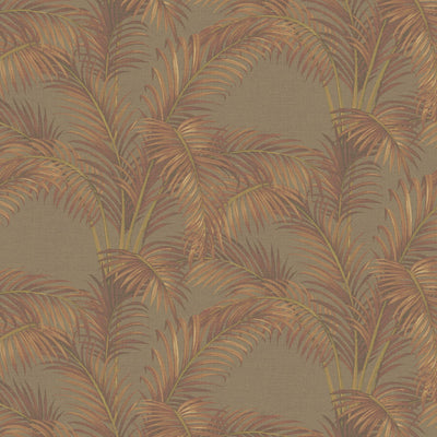 product image for Elegant Foliage Wallpaper in Orange/Red 66