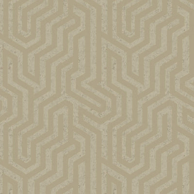 product image of Geo Textured Wallpaper in Silver/Green/Beige 572