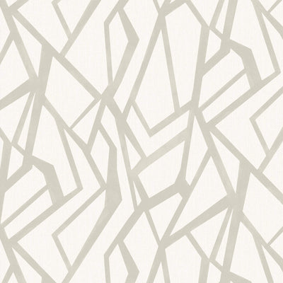 product image of Geometric Raised Ink Wallpaper in Warm Greige 542
