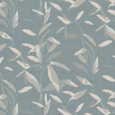 product image of Foliage Minimalist Wallpaper in Grey/Blue 583