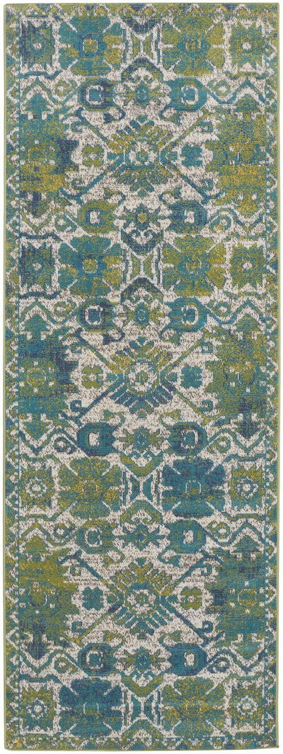product image for Hurst Green and Blue Rug by BD Fine Flatshot Image 1 92