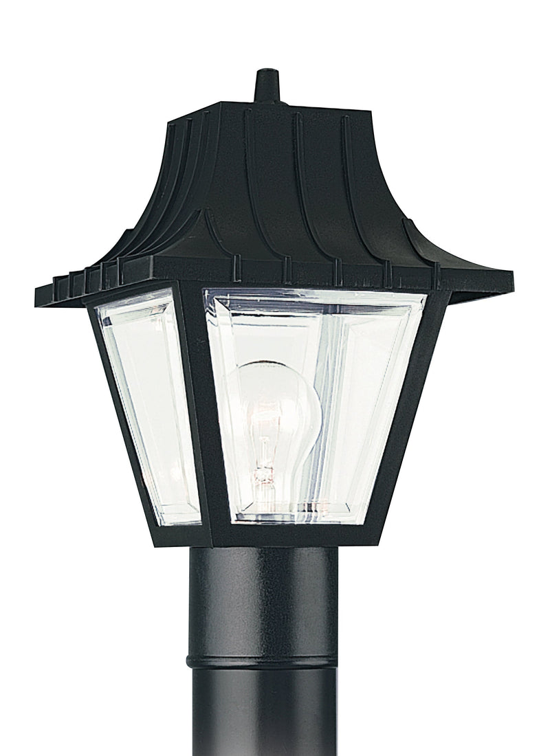 media image for polycarbonate outdoor outdoor post lantern by sea gull 82065 12 2 286