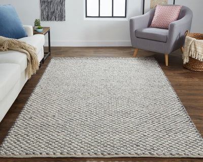 product image for Genet Hand Woven Gray and Ivory Rug by BD Fine Roomscene Image 1 52
