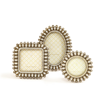 product image of precious pearls jeweled mini photo frame in assorted shapes design by twos company 1 549