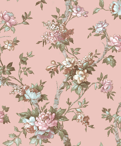product image of sample ramo edra pink wallpaper from cottage chic collection by galerie wallcoverings 1 535