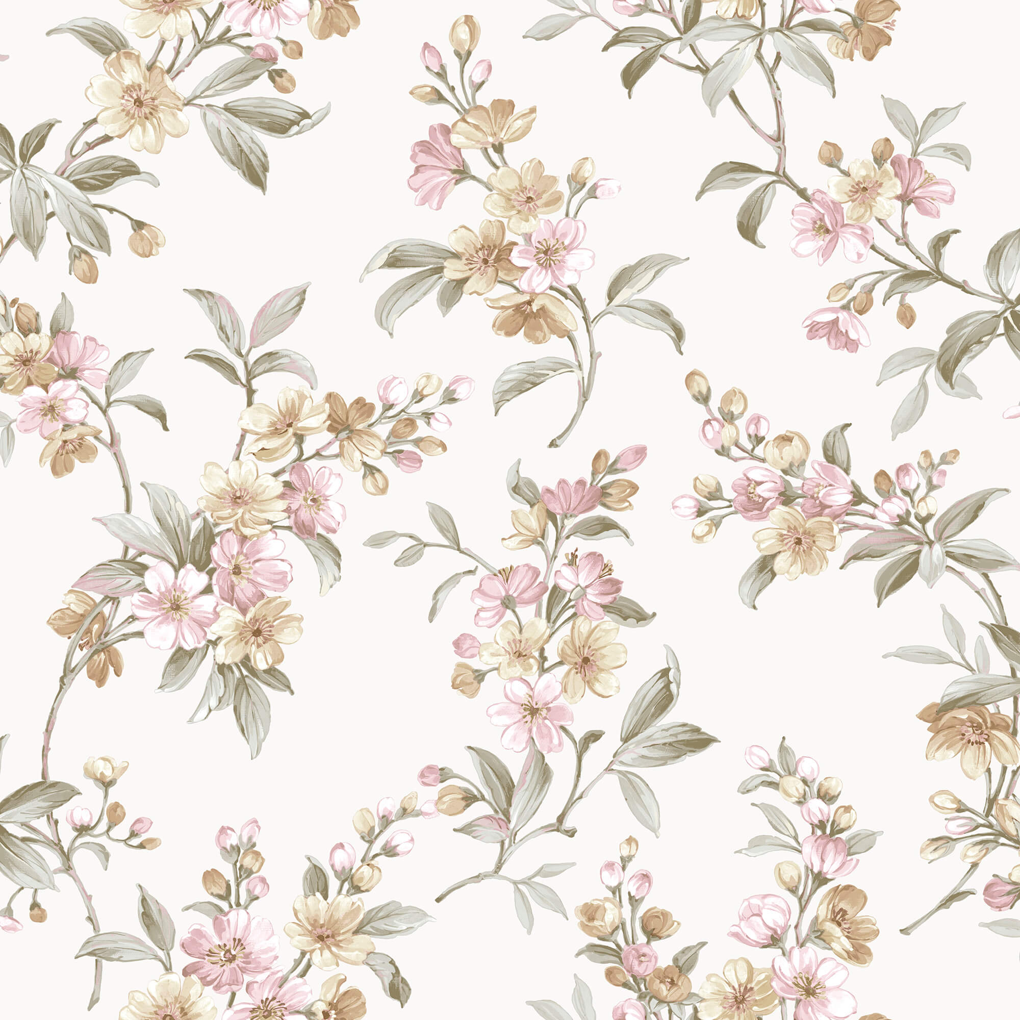 Shop Sample Ramabe Edra Pink Wallpaper from Cottage Chic Collection ...