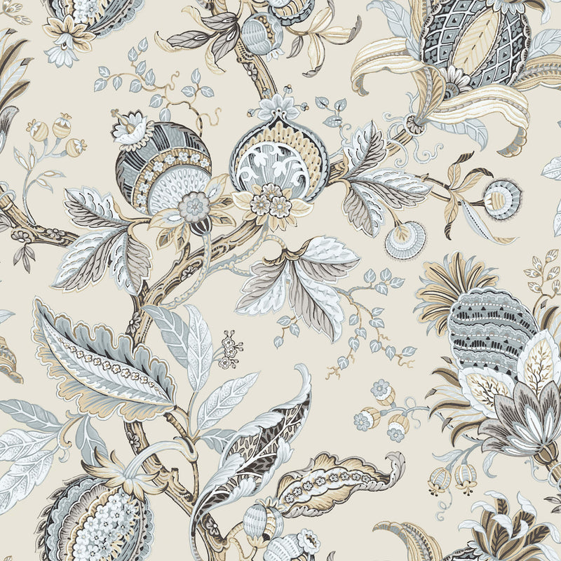 media image for Jacobino Edra Black Wallpaper from Cottage Chic Collection by Galerie Wallcoverings 290