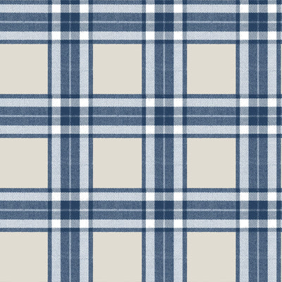product image of sample tartan blue wallpaper from cottage chic collection by galerie wallcoverings 1 556