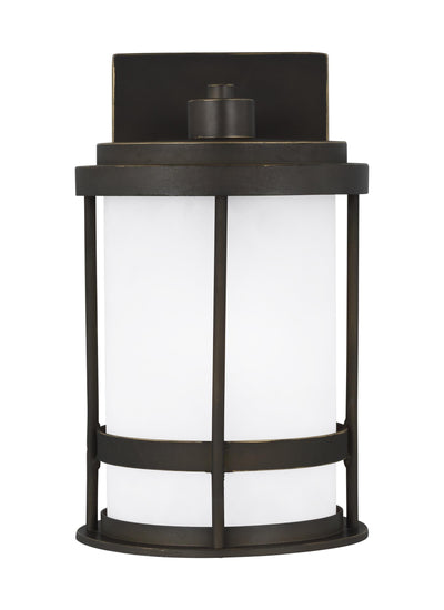 product image for wilburn outdoor wall lantern by sea gull 8890901 71 7 85