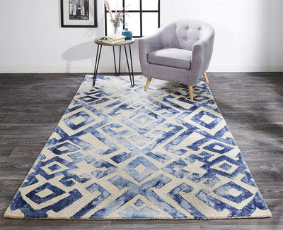 product image for Marengo Hand Tufted Blue Rug by BD Fine Roomscene Image 1 87