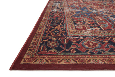 product image for Lucca Power Loomed Red / Blue Rug Alternate Image 18 8