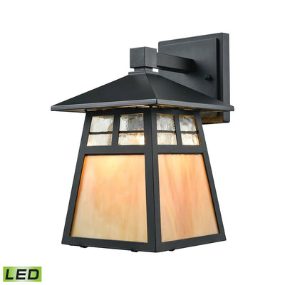 product image of Cottage 1-Light Outdoor Wall Lamp in Matte Black - Includes LED Bulb by BD Fine Lighting 573