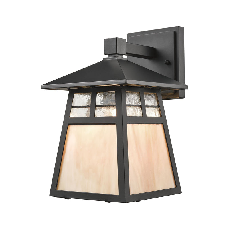 media image for Cottage 1-Light Outdoor Wall Lamp in Matte Black by BD Fine Lighting 241