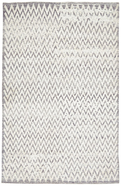 product image of Ainsley Hand Knotted Gray and Ivory Rug by BD Fine Flatshot Image 1 552