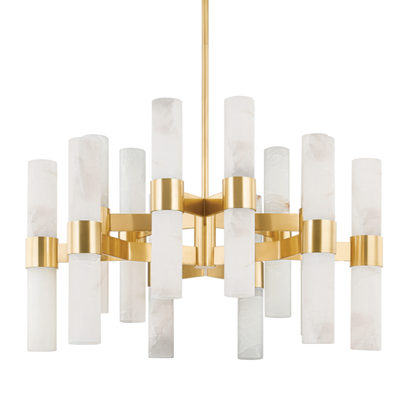 product image of stowe 24 light chandelier by hudson valley lighting 8938 agb 1 568