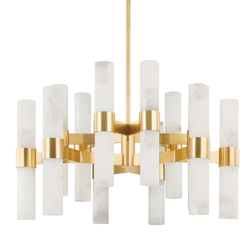 media image for stowe 24 light chandelier by hudson valley lighting 8938 agb 1 252