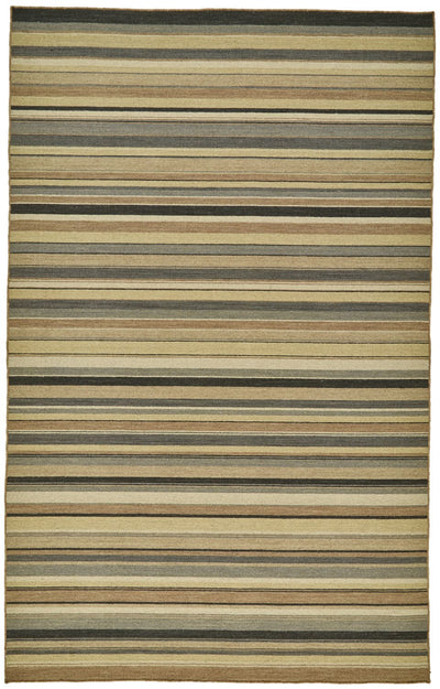 product image for Naida Flatweave Gold and Gray Rug by BD Fine Flatshot Image 1 49
