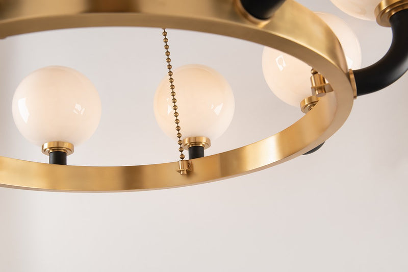 media image for werner 8 light pendant design by hudson valley 7 224