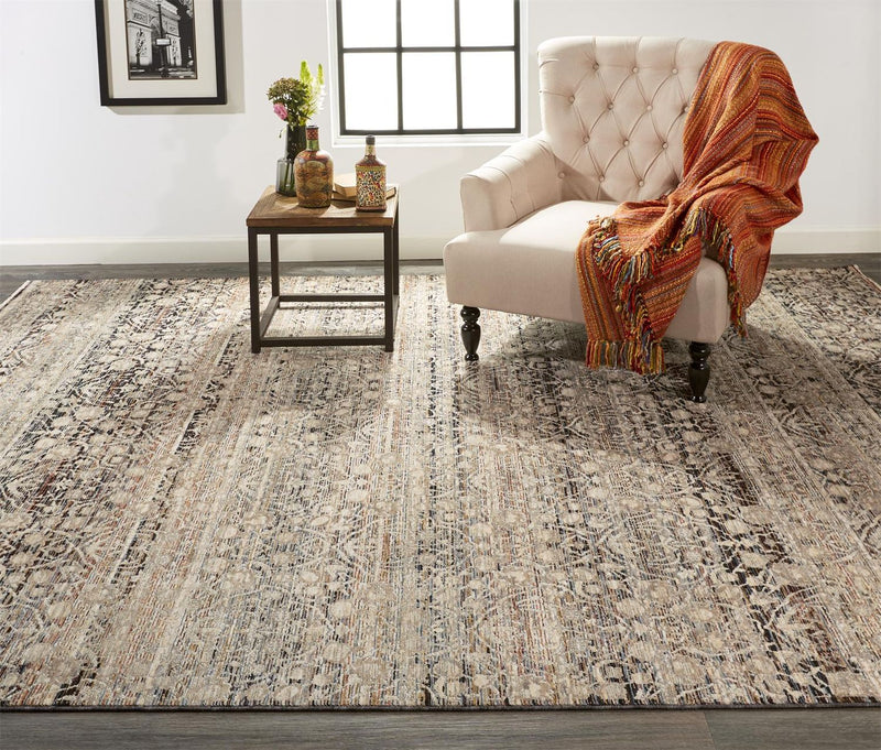 media image for Ennis Gray and Tan Rug by BD Fine Roomscene Image 1 294
