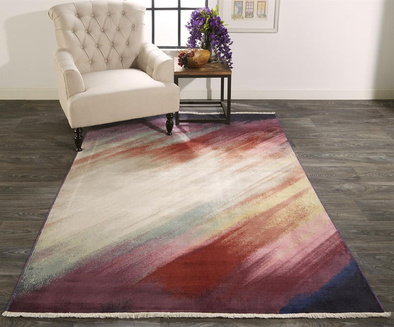 media image for Tessina Purple and Red Rug by BD Fine Roomscene Image 1 291