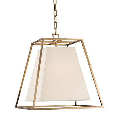 product image for kyle 4 light pendant white shade design by hudson valley 2 84
