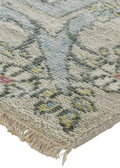 product image for Bennet Hand Knotted Gray and Pink Rug by BD Fine Corner Image 1 93