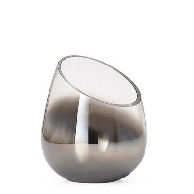 product image for smoke mirror angled cone vase candle holder in tall design by torre tagus 2 75