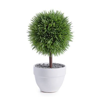 product image for jardin 10 potted faux topiary in grass ball design by torre tagus 2 70