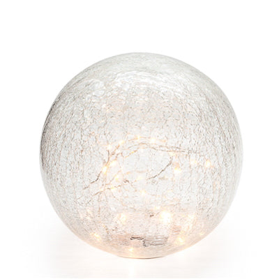 product image for led sphere 6 crackle glass decor light design by torre tagus 2 90