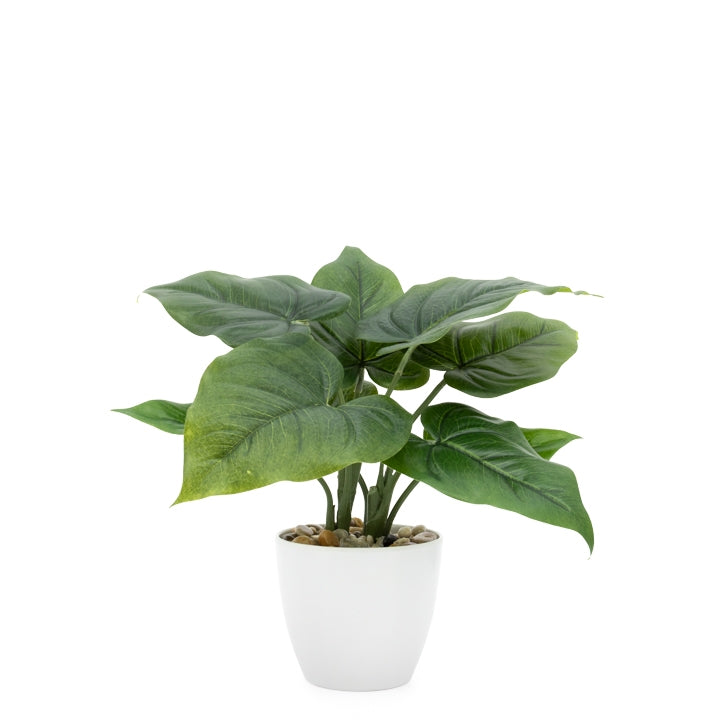 media image for villa 4 5 diameter faux potted 10 plant in calla leaf design by torre tagus 2 242