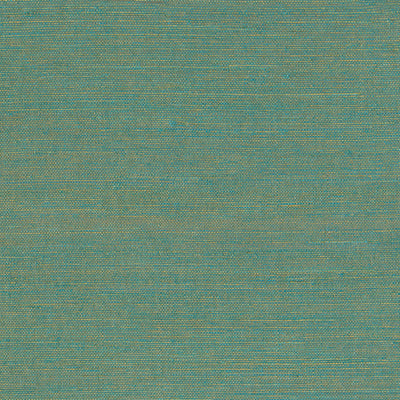 product image of Fine Grasscloth-Look Foil Wallpaper in Teal/Gold 587