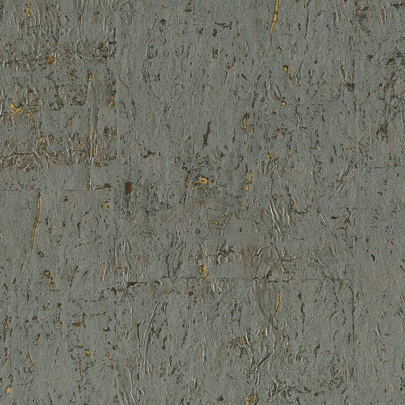media image for Cork Shimmering Textural Wallpaper in Silver/Chocolate 267