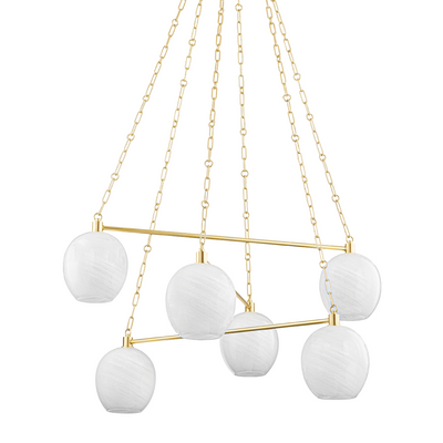 product image of asbury park 6 light chandelier by hudson valley lighting 9138 agb 1 574