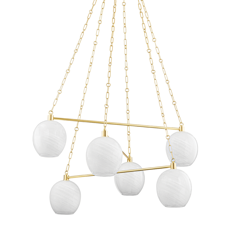 media image for asbury park 6 light chandelier by hudson valley lighting 9138 agb 1 248