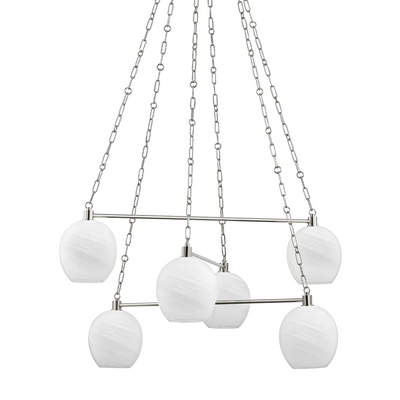 product image for asbury park 6 light chandelier by hudson valley lighting 9138 agb 2 46