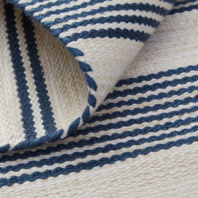 product image for Granberg Hand Woven Blue and Ivory Rug by BD Fine Roll Image 1 84