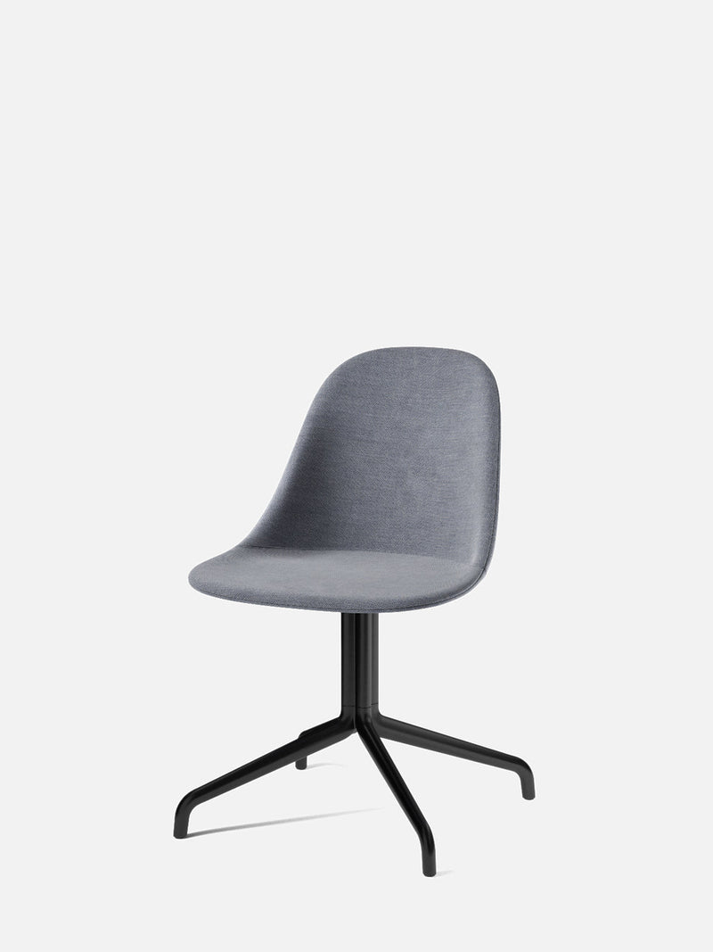 media image for harbour upholstered swivel base chair w steel black legs in various colors design by menu 8 224