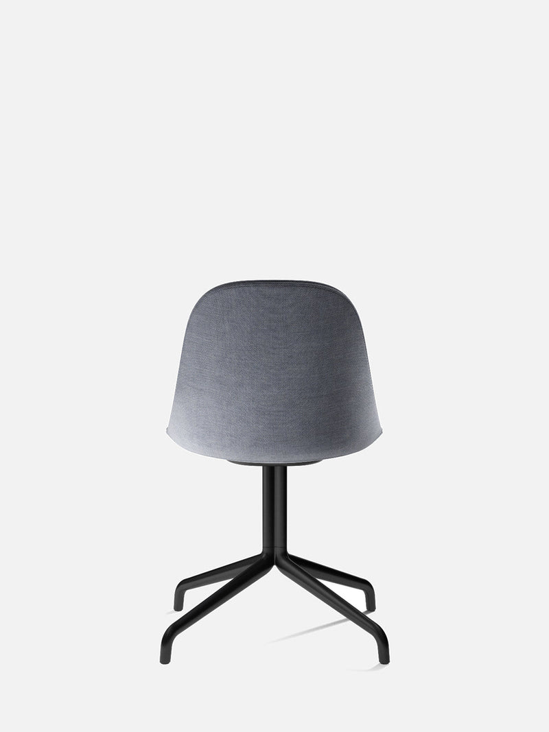 media image for harbour upholstered swivel base chair w steel black legs in various colors design by menu 9 210