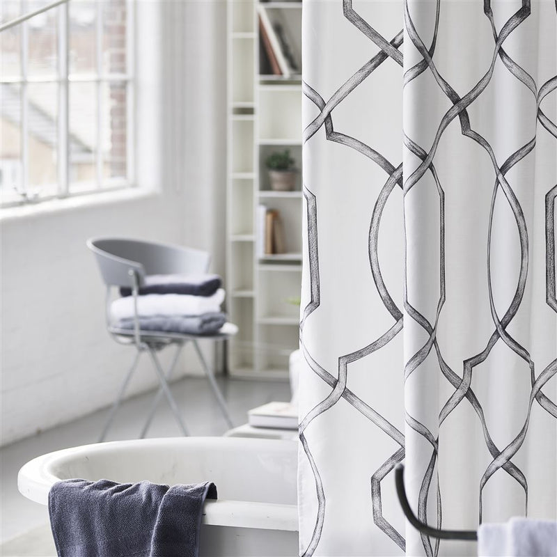 media image for Rabeschi Slate Shower Curtain Design By Designers Guild 217