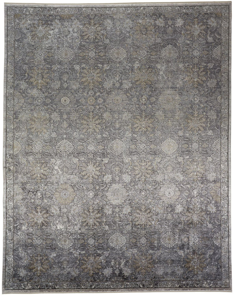 media image for Melmas Pewter and Stone Gray Rug by BD Fine Flatshot Image 1 281