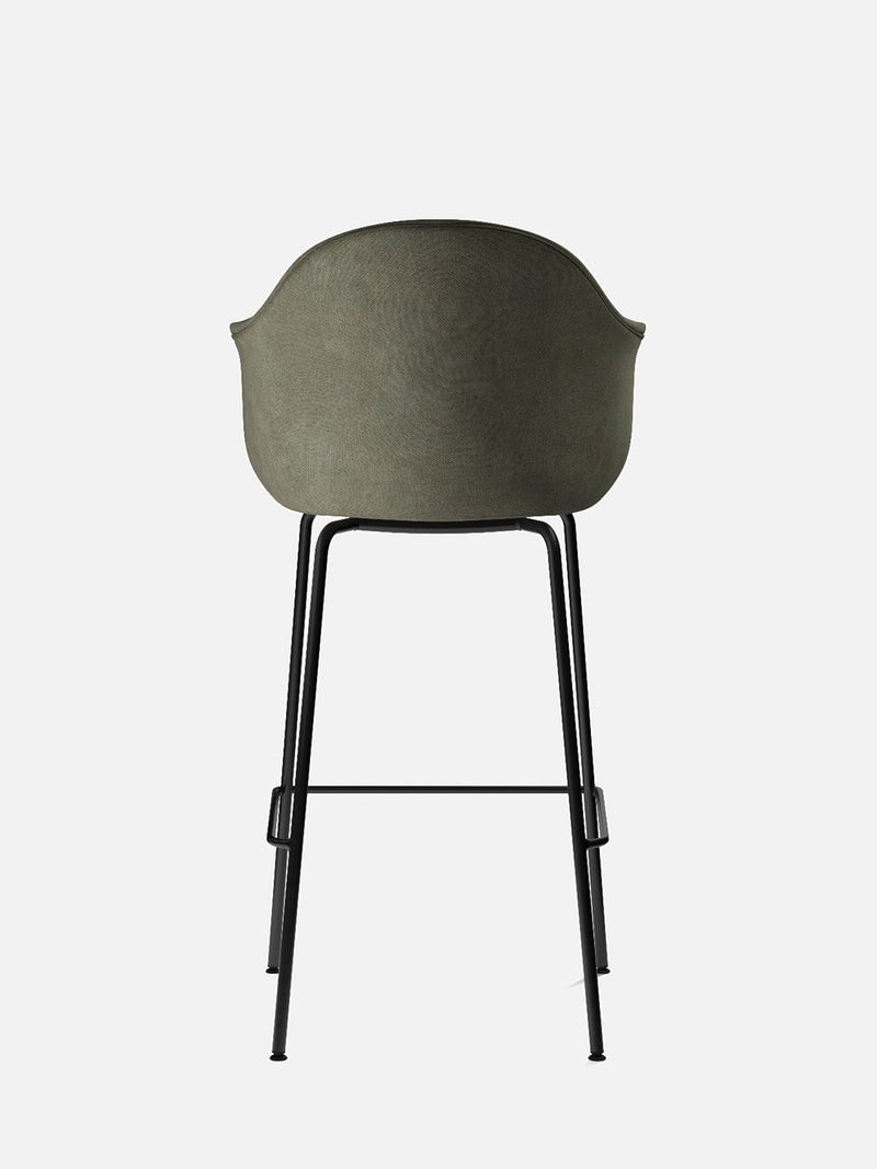 media image for harbour upholstered bar height arm chair w steel black legs in various colors design by menu 11 224