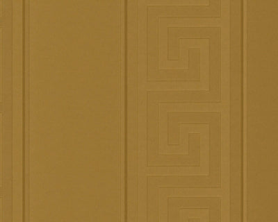 product image for Geometric Stripes Textured Wallpaper in Gold from the Versace V Collection 24
