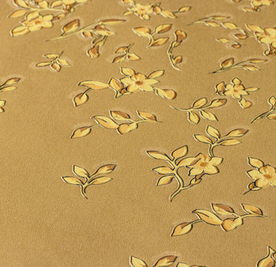 product image for Floral Petite Textured Wallpaper in Gold from the Versace IV Collection 9