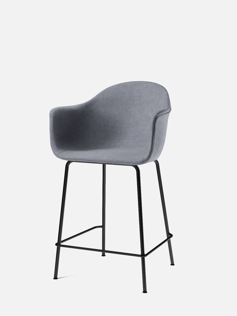 media image for harbour upholstered counter height arm chair w steel black legs in various colors design by menu 7 29
