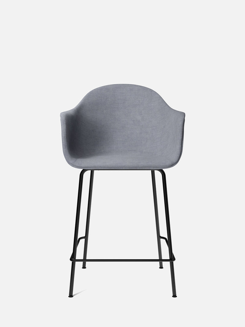 media image for harbour upholstered counter height arm chair w steel black legs in various colors design by menu 6 245