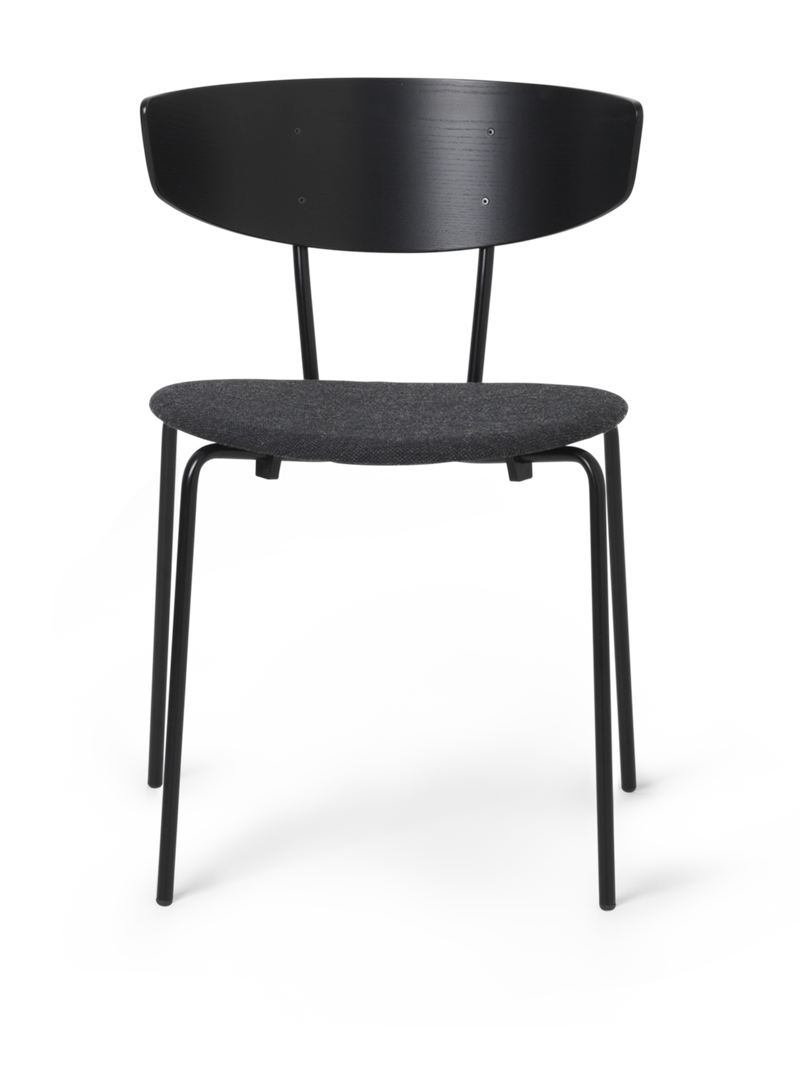 media image for Herman Chair Upholstered in Black/Dark Grey by Ferm Living 223