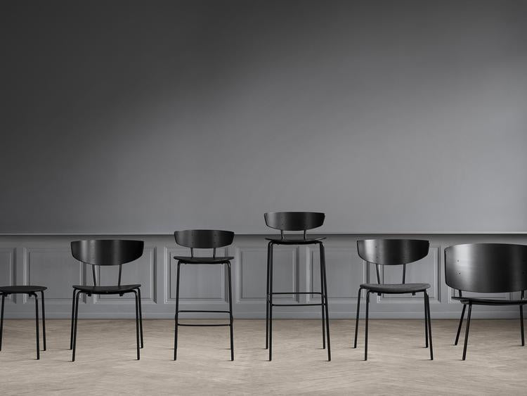 media image for Herman Chair Upholstered in Black/Dark Grey by Ferm Living 263