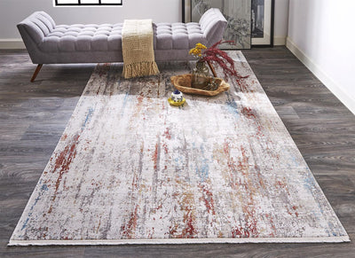 product image for Lindstra Gray and Red Rug by BD Fine Roomscene Image 1 1