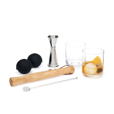 product image for 7 piece muddled cocktail set by viski 1 64